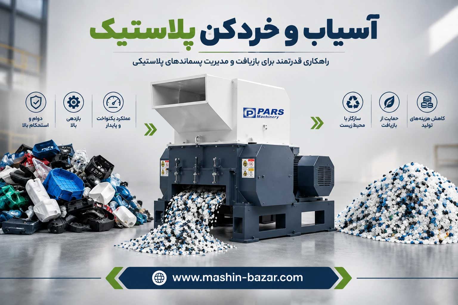 دستگاه آسیاب و خردکن ضایعات پلاستیکی